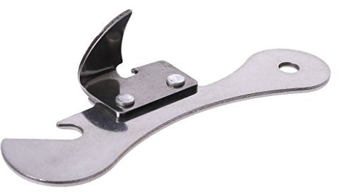 Tcn Manueller Dosenöffner, Butterfly-Öffner, professionell, Edelstahl, glatter Rand, 17 x 4 cm