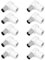 Elektronik-Technik Lot de 5 fiches coudées 5 prises coudées pour TV Fiche d'antenne femelle Câble coaxial