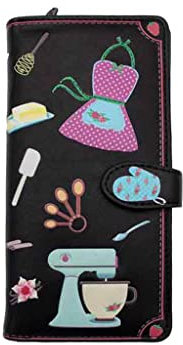 bb klostermann Langbörse/Geldbörse 18x9cm (Backen schwarz)
