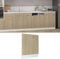 SKM Pannello Lavastoviglie Rovere Sonoma 59,5x3x67 cm in Truciolato