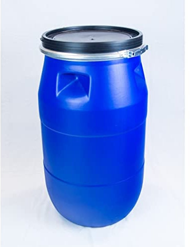 MUGAR - Bidons en PVC avec certificat alimentaire, hermétique et résistant, différents types de fermetures et capacités (120 litres, fermeture à arbalète)