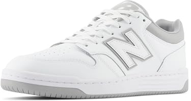 New Balance Herren 480 Sneaker, Weißgrau, 43 EU