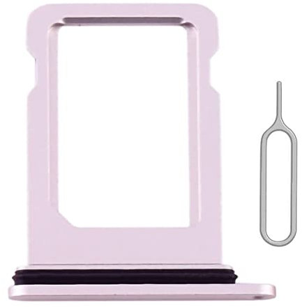 Perzework SIM-Kartenfach Halter Slot Ersatz für iPhone 13 (Pink) mit wasserdichtem Gummiring und Auswurfstift (Single Sim Version)
