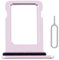 Perzework SIM-Kartenfach Halter Slot Ersatz für iPhone 13 (Pink) mit wasserdichtem Gummiring und Auswurfstift (Single Sim Version)