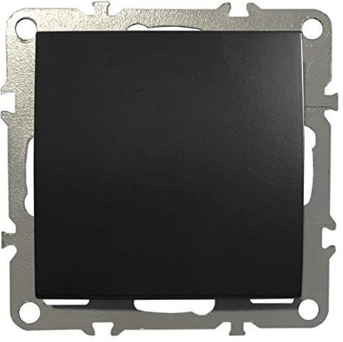 Schalter Lichtschalter Wechselschalter Unterputz 220-250V 10A Schwarz Matt