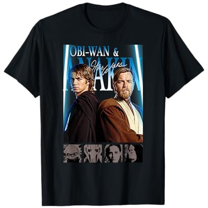 Star Wars Classic Obi-Wan & Anakin Group Shot Poster T-Shirt