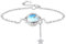 Adramata Armband Damen Silber 925 Mondstein Armband Glänzende Silber Armband Freundschaftsarmband Geschenke für Sie Muttertagsgeschenke Geschenke für Freundin Geburtstags Geschenke für Frauen