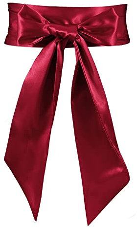 JasGood Damen Kleid Schärpe Brautgürtel Hochzeit Party Braut Satin Taillengürtel für Party besondere Anlässe 3,7'' breit, Eine Grösse passt allen