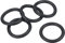 PATIKIL 5Stk Dichtungsringe O-Ringe Gummidichtung 42mm AD 32mm ID 5mm Dicke Nitrilgummi Unterlegscheibe Dichtungssatz Gummischeiben für Auto Klimaanlage Wasserhahn Rohr Schwarz
