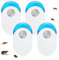 Flintronic Repellente Ultrasuoni, 4 Pezzi Antizanzare Ultrasuoni, Repellente Ultrasuoni Anti Zanzare, Antizanzare Repellente,Repellente ad Ultrasuoni per Topi Insetti Zanzare Ragni Formiche Scarafaggi