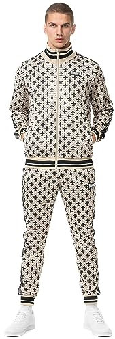 Lonsdale Athboy Trainingsanzug, sand/black, L