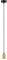 Paulmann 71134 Pendelleuchte Ravi IP44 E27 max. 60W Schwarz matt, Gold Pendel ohne Leuchtmittel