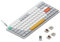 nuphy Air75 v2 QMK/Via Clavier mécanique, 75% Clavier sans Fil ŕ Profil Bas, Bluetooth 5.1, 2.4GHz et Connexion Filaire, Compatible avec Les systčmes Windows et Mac OS - Ionic White Switch Brown