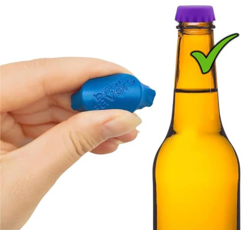 Anti-Spiking Bottle Top Stopper. Beer/Wine Silicone Drink Cover. Female Bar/Club Safety Spike Protector. Reusable Cap to Store & Save Beverages. (1)