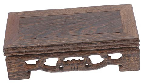 Kisangel Base de elevación de madera maciza soporte de maceta simple estante de almacenamiento de florero estantes de almacenamiento macetas para plantas macetero con base de madera bonsái