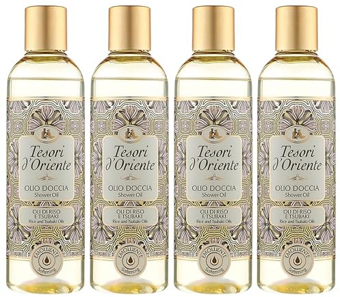 Tesori d'Oriente OLIO DOCCIA olio doccia - oli di riso e tsubaki 250 ml x4