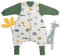 schlummersack Baby Schlafsack mit Füßen ganzjährig 2.5 Tog 80 cm Dschungel | Schlafsack mit Beinen und verlängerten Bündchen für eine Körpergröße von 80-90cm | Ganzjahres Schlafsack Baby mit Ärmel