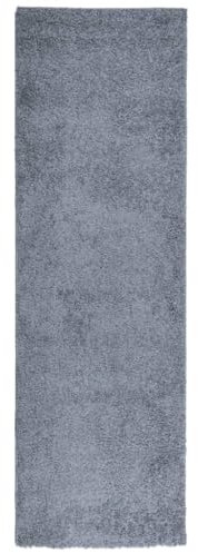 vidaXL Alfombra de Pelo Largo Moderna, Tapete de Calefacción por Suelo Radiante, Alfombrilla Esponjosa, Decoración para Pasillo, Azul