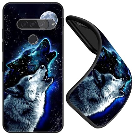 JEZSTHAI Schutzhülle Kompatibel mit Handy LG G8S ThinQ Hülle Silikon Aesthetic Muster Design Handyhülle,Ultra Dünn Weiche Fallschutz Stoßfeste Anti-Kratzt Rückseite Bumper Case,B07