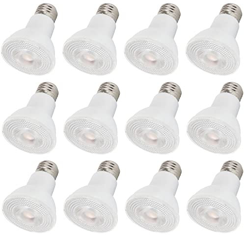 (12er-Pack) LED-Lampen, Par20 9 W-750 LM, Par30 15 W-1200 LM, Par38 18 W-1450 LM, dimmbar, E26/E27-Sockel, LED-Einbaulampen für Flutlicht im Innen- und Außenbereich, Strahler (Tageslichtweiß 6000 K P