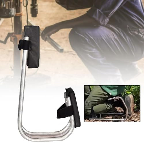 Rusopobe Genouillère de Jambe pour Le Jardinage, genouillère à Genoux Coussin de Jardinage Outils Portables permettant d'économiser du Travail pour protéger Les Genoux(Black)