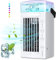 Air Conditioner Portable Bladeless Fans, 7 Colored Lights Small Fan, Low Energy Consumption Home Air Conditioning Unit Quiet Cooling Air Conditioner