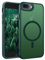 DOMAVER Hülle für iPhone 7 Plus/iPhone 8 Plus, Handyhülle iPhone 8 Plus/iPhone 7 Plus Case Durchscheinend Matt Stoßfeste Damen Männer Rundumschutz Magnetisch Schutzhülle, Grün