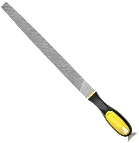 Wvapzwr Lime plate de 20,3 cm, lame lisse avec poignée ergonomique, outil d'affûtage en métal pour perceuses, lame de tondeuse à gazon, ciseaux de jardin, etc