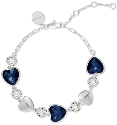 RADLEY Womens Silver Plated Heart Stone Set Bracelet