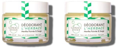 Clémence & Vivien Déodorant Crème Herbacé 50 g (Lot de 2)