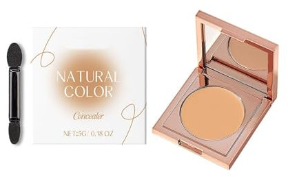 Augen Concealer - Hohe Deckkraft, Kaschiert Makel, Anti-Aging Concealer, Hohe Deckkraft, Matte Abdeckung, Wasserdicht & Langanhaltend für Makelloses Aussehen, Anti-Age Concealer (Natürliche Farbe, 5G)