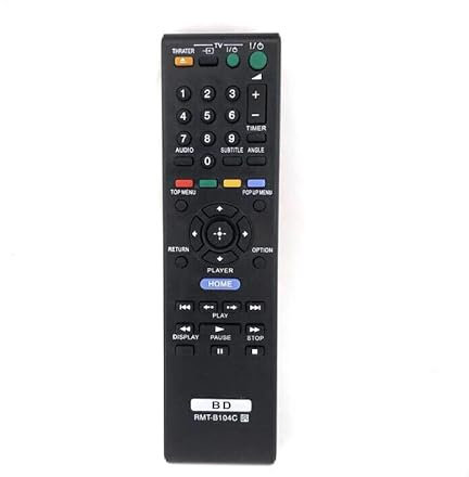 XINFUTE Télécommande RMT-B104C pour lecteur Blu-ray DVD BD Sony RMT-B104P