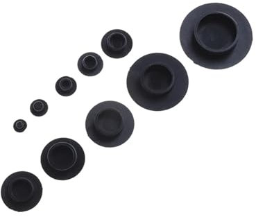 10 STÜCKE M5-12 Praktische schwarze Innensechskant-Abdeckkappen Befestigungsschrauben Inbusschraube Schraubenmutter Rundkopfschutz(M8)