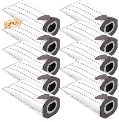 10 bolsas para aspiradora Vorwerk compatibles con aspiradoras Kobold VK7 FP7, compatibles con aspiradoras Vorwerk Kobold VK7, FP7, 5 capas de repuesto para batería Vorwerk