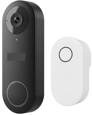 VEKELETE 2K+ Video Doorbell Smart Home Video Intercom Human Detection Support WiFi Or PoE Options(WiFi Doorbell,A/U)