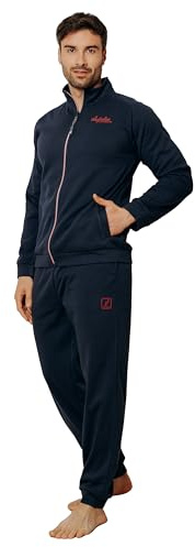 Australian Tuta Homewear Uomo in 100% Poliestere Vari Modelli E Colori, Tuta Completa Maschile