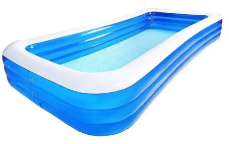 Übergroßes aufblasbares Schwimmbecken, strapazierfähiges PVC-Material, verdickter Blasenboden for 1-8 Personen