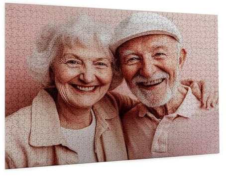 Personalisiertes Foto Puzzle Selbst Gestalten - Fotopuzzle mit Eigenem Bild (1000-5000 Teile) - Gestalte Selbst Puzzle, Personalisierte Geschenke mit Foto für Mama, Familie zum Geburtstag C-4188