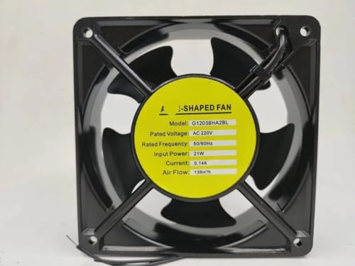 G12038HA2BL 120mm Axial Cooling Fan AC 220V/240V 0.14A 21W for Cabinet & Industrial