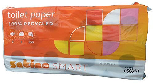 wepa 060610 Toilettenpapier Smart, 2-lagig, weiß