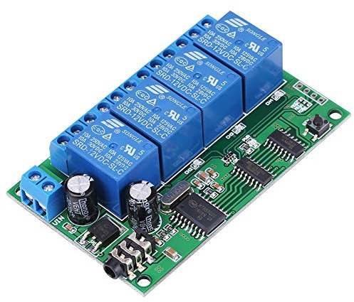 AD22B04 4 Channel 12V Modulo Relay DTMF Tono Signal Decoder Relay Phone Telecomando PLC