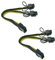 (CPU a GPU) CPU 8 pin femmina a doppio PCIe 2X 8 pin (6 + 2) adattatore di alimentazione maschio Cavo splitter per scheda grafica BTC Miner 9 pollici (23 cm) (confezione da 2) COMeap