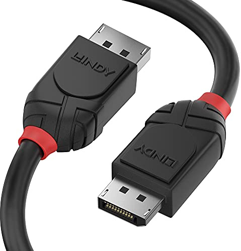Lindy 1m DisplayPort 1.2 Cable, Black Line