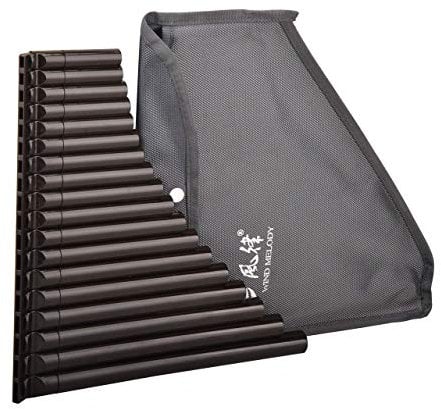 Wind Melody 18 Pfeifen, umweltfreundlich, Harz, C-Ton, Pfannenflöte für Anfänger, einfaches Lernen dunkelbraun