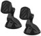 Scosche MMWSM-2PKXCES0 MagicMount Select Magnetic Phone, GPS, or Tablet Suction Cup Car Cell Phone Holder, 360 Degree Adjustable Head, StickGrip Suction Cup Phone Car Mount, Black (Pack of 2)