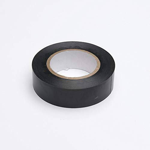 Merriway BH07515 (2 Pcs) Black PVC Electrical Insulation Tape 19mm x 5M (3/4 inch x 195 inch/ 16.25ft) - Pack of 2 Pieces