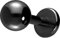 PIERCINGLINE Titan Labret Stecker KUGEL Piercing Ohr Lippe Nase Schwarz 4 x 1,2 x 10 mm