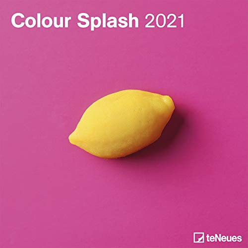 Colour Splash - Broschurkalender - Kalender 2021 - teNeues-Verlag - Wandkalender mit Platz für Eintragungen - 29,8 cm x 29,8 cm (offen 29,8 cm x 59,8 cm)