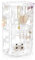 Drehbarer Schmuck-Organizer Schmuckständer Acryl 360°Drehbar Display Ohrringhalter 4 Etagen Schmuckregal Display Klassischer Ständer 160 Löcher und 168 Rillen für Halsketten Ohrringe Piercings Klar