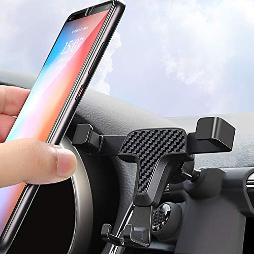 Genericss für Grand Cherokee 2014-2020 Handyhalterung Auto Lüftung KFZ Halterung 360 Grad Drehung Autozubehör Zubehör Kohlefaserfarbe